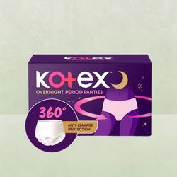 Kotex Overnight Period Panties - M-L 10 piece - Buy online at