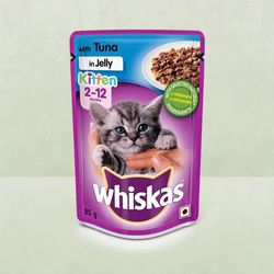 Whiskas Wet Cat Food Tuna In Jelly For Kittens 2 12 Months 85