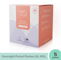 Nua Overnight Period Panties - XL-XXL 5 piece - Buy online at