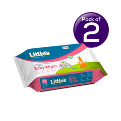 Littles Soft Cleansing Baby Wipes 80 pc X 2 Combo Pack of 2 Buy
