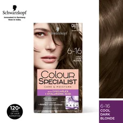 Schwarzkopf Colour Specialist Permanent Hair Colour 6-16 Cool Dark Blonde - Buy  online at ₹594 in India
