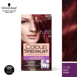 Schwarzkopf Colour Specialist Permanent Hair Colour 6-88 Rich Ruby - Buy  online at ₹594 in India