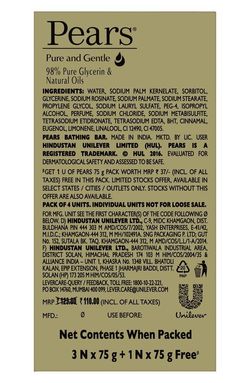 Pears deals soap ingredients