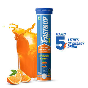 Fast&Up Reload Orange Instant Energy Drink 5 Essential Electrolytes