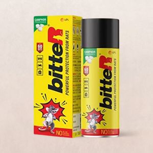 Bitter Powerful Protection From Rats Spray - Protect Wires In Car, Bike Camphor Fragrance Non Toxic No Kill Only Repels 60 Days Protection