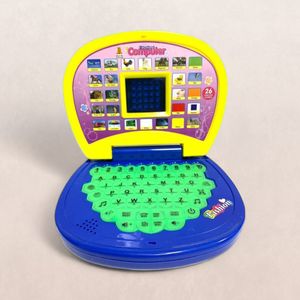 Wembley Computer Toy Baby Laptops For Kids 6 Yrs Educational Toy Sound And Music - Yellow & Blue