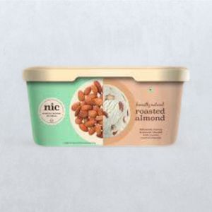 NIC Roasted Almond Ice Cream Tub