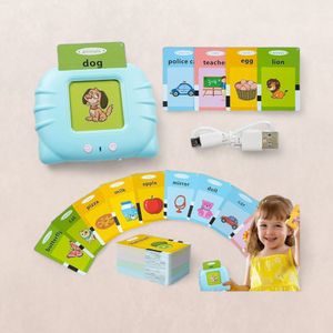 Wembley Talking Flash Cards Educational Learning Toy Machine For Kids Age 6 Yrs | 112 Cards-Blue