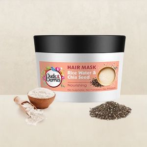 Buds & Berries Rice Water and Chia Seeds Hair Mask for 120-Hour Nourishment and Conditioning