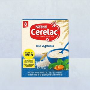 Nestle Cerelac Stage 2 Baby Cereal with Milk Rice Vegetables From 8 To 12 Months