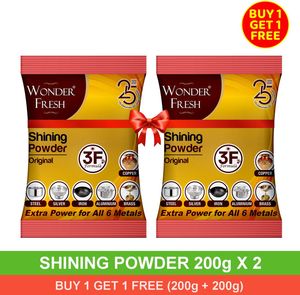 Wonder Fresh Shining Powder - Copper,Brass,Aluminium,Iron Silver & Steel (Buy 1 Get 1 Free)