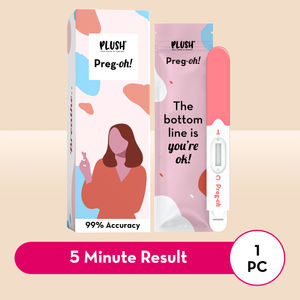 Plush Preg-Oh! Midstream Pregnancy Test Kit Rapid One Step Home Test 99% Accuracy