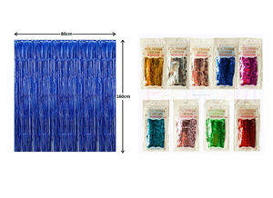 Foil Fringe Curtain For Party Decoration - Assorted Color