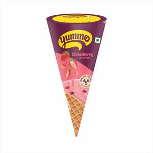 Yummo Strawberry Ice Cream Cone