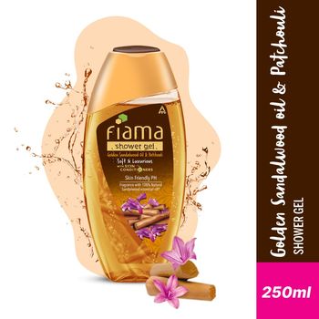 Fiama Shower Gel Bodywash Golden Sandalwood Oil And Patchouli Bottle