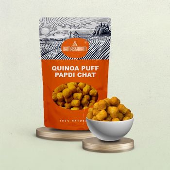 Namaskaram Quinoa Puff Papdi Chat