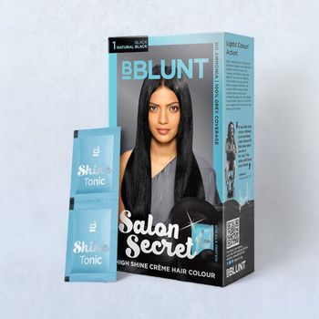 Bblunt Salon Secret High Shine Creme Hair Colour Black Natural Black