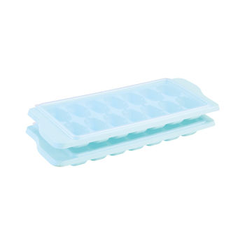 Icy Ice Cube Tray With Lid (Set Of 2) - Assorted Colors