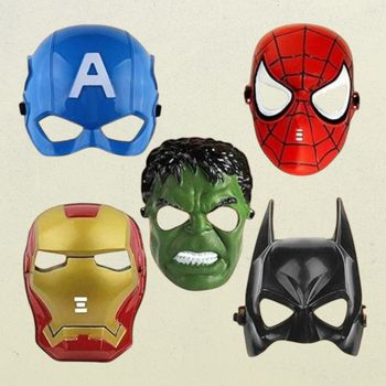 Toyshine Set Of 5 Pcs Super Hero Cartoon Plastic Mask For Kids