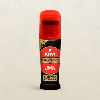 Kiwi Instant Liquid Shoe Polish (Black) Nourishment, Protection And Shine For Black Leather