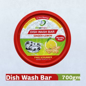 Dew Fresh Dishwash Tub - Ginger & Lemon (Round Tub)