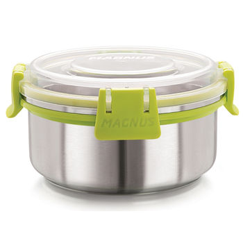 Magnus Klip Lock Stainless Steel Container- 450 Ml