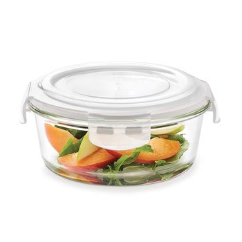 Borosil Klip N Store Storage Container With Airtight Lid (400 ml) | Borosilicate Glass