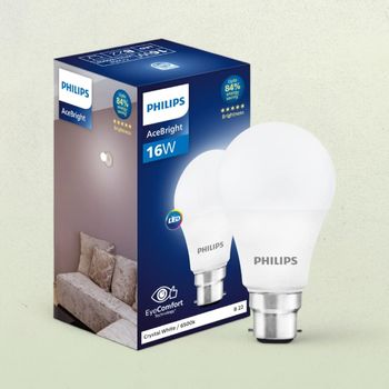 Philips 16 W LED Bulb - Crystal White | 6500 K | Energy Efficient