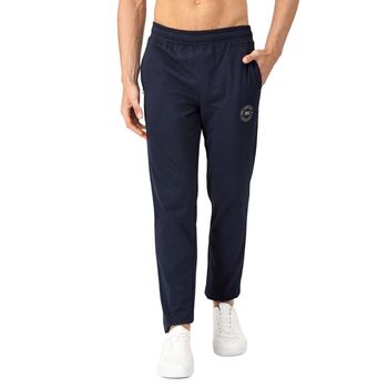 Pepe Jeans Cotton Rich Solid Men's Track Pant - Mid-Rise | Stretch Fabric, Ultra-Soft, Absorbent | L