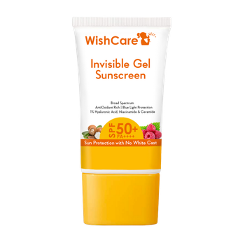 Wishcare Invisible Gel Sunscreen Spf50+ Pa++++ - Broad Spectrum Protection With No White Cast