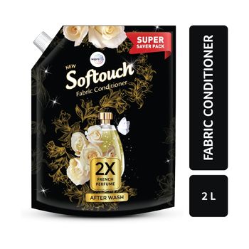 Softouch 2X French Perfume After Wash Liquid Fabric Conditioner With French Rose and Jasmine