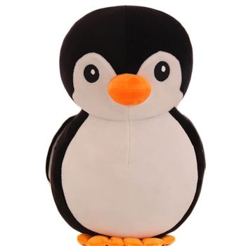 Babique Penguin Teddy Bear Plush Soft Toy Cute Kids Birthday Animal Baby Boys/Girls (28 cm, Black)