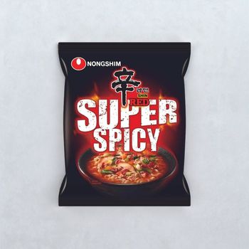 Korean Nongshim Shin Red Super Spicy Veg