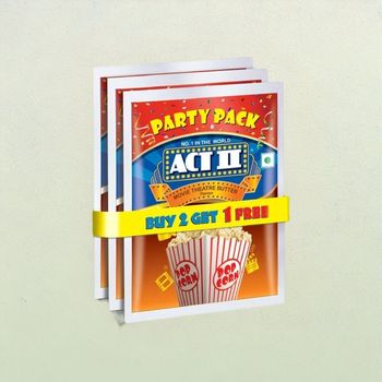 Act II Movie Theatre Butter Popcorn Buy 2 Get 1 Party Pack