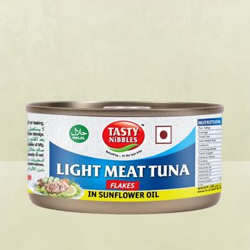 Tasty Nibbles Light Meat Tuna Flakes In Sunflower Oil Canned