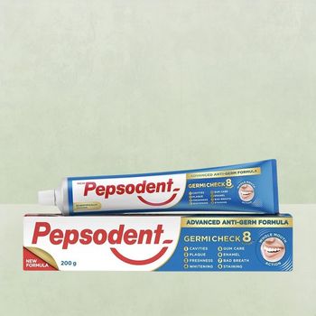 Pepsodent Germicheck 8 Actions, With Anti-Germ Formula