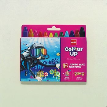 Cello ColourUp Wax Crayon Jumbo - 12 Shades