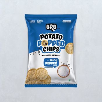 BRB Potato Popped Chips - Salt & Pepper Flavour