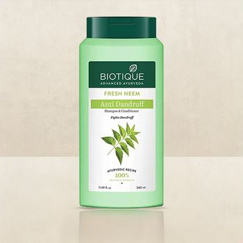 Biotique Fresh Neem Anti Dandruff Shampoo & Conditioner