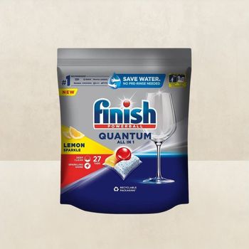 Finish Quantum Dishwasher Tablets, Lemon