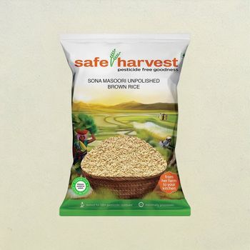 Safe Harvest Sona Masuri Unpolished Brown Rice