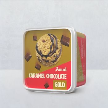 Amul Gold Caramel Chocolate Ice Cream Tub