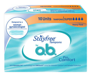 Stayfree tampons by OB Super