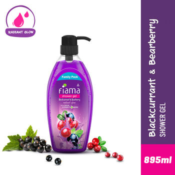 Fiama Body Wash Shower Gel Blackcurrant & Bearberry, with Skin Conditioners for Radiant Glow