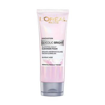 L'Oreal Glycolic Bright Daily Foaming Face Cleanser, Daily Glowing Facial Cleanser