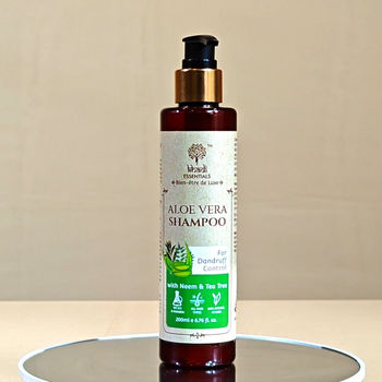 Khadi Essentials Aloe Vera Shampoo with Neem & Tea Tree For Dandruff Control & Hair Growth