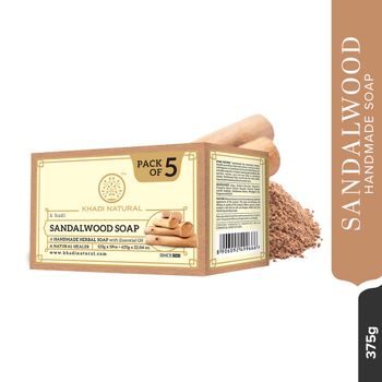 Khadi Natural Sandalwood Value Pack Of 5 | Brightens Skin Tone