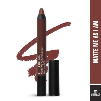 Colorbar Matte Me As I Am Lip Color New-Outrage-[005]