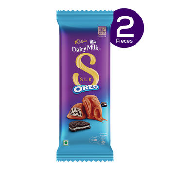 Cadbury Dairy Milk Silk Oreo Chocolate Bar, 60 g - Pack of 2