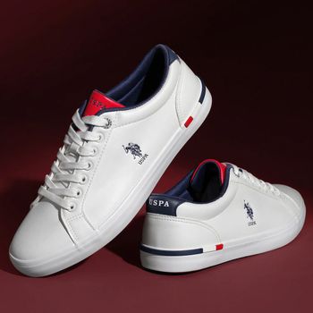 U.S. Polo Assn. | Men Solid Anton 2.0 Sneakers | Men's | White | UK 10